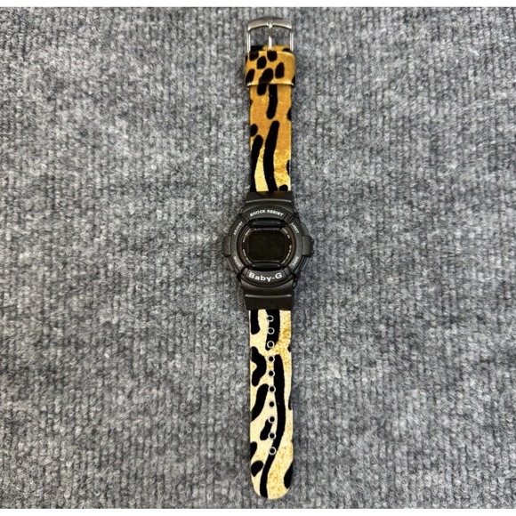 Baby-G Casio Watch Black Shock Resistant Digital‎ Leopard Print Band READ main image 6